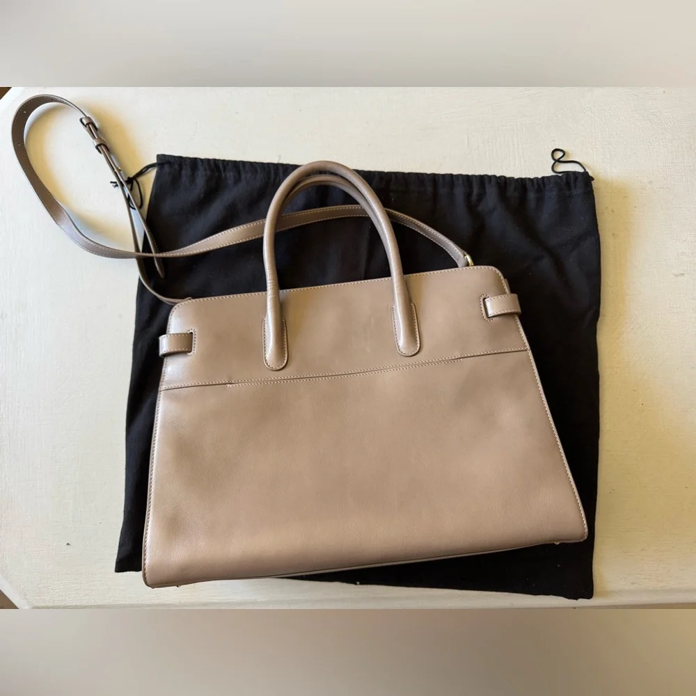 EUC Cuyana Work Satchel in Clay Smooth Leather